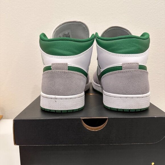 AIR JORDAN 1 MID SE "Grey / Pine Green / White" - Picture 11 of 13
